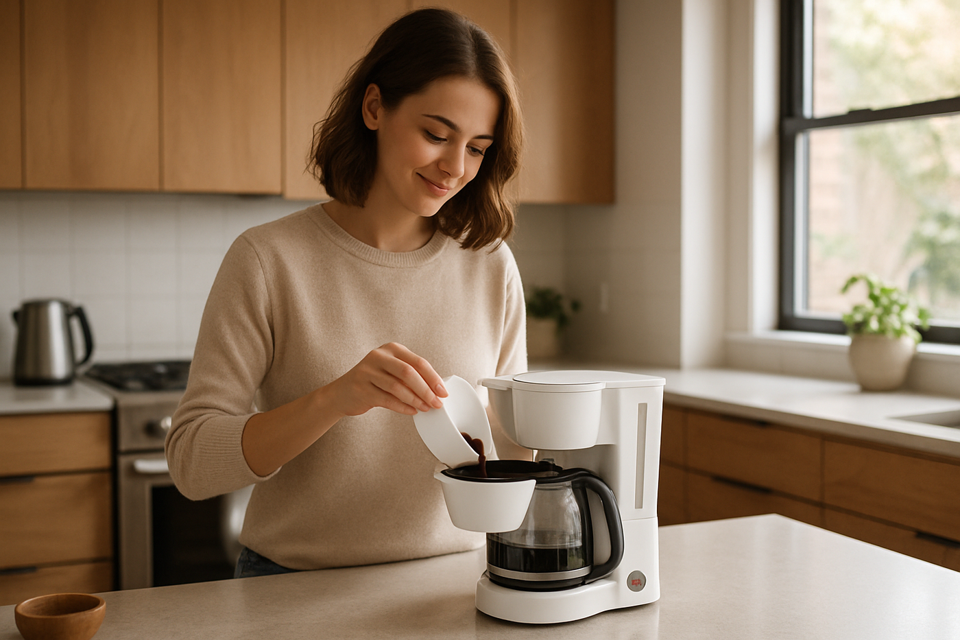 someone using the product in a kitchen